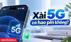 Xài 5G có hao pin không? Giải đáp chi tiết