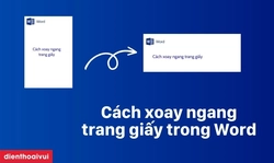 Cách xoay ngang 1 trang trong Word