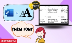Cách thêm font chữ vào Word