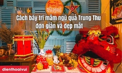 Cách bày trí mâm ngũ quả Trung Thu đơn giản và đẹp mắt