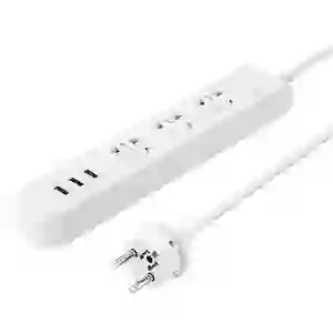 Ổ cắm điện Pisen PSCXB-01U (3 Cổng AC - 3 Cổng USB) Trắng