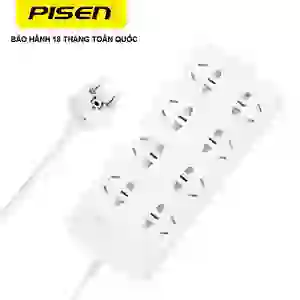 Ổ cắm điện Pisen 008-EP (8 cổng AC) Trắng