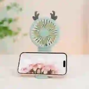 Quạt mini giá đỡ điện thoại HL025 ( Màu Ngẫu Nhiên )