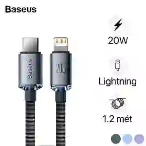 Cáp Baseus Crystal Shine USB-C to lightning dài 1.2M
