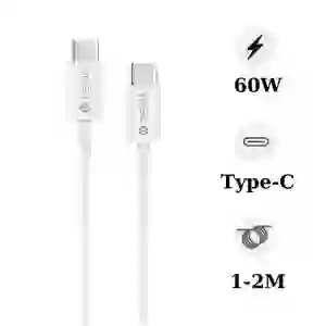 Cáp Devia Smart Series USB-C To USB-C ( 20V 3A 60W ) PD Màu Trắng