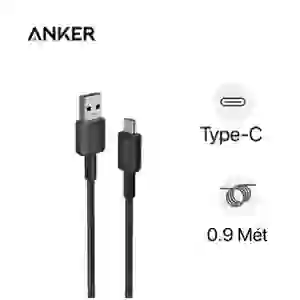 Cáp sạc Anker 322 USB-A to USB-C 0.9m Nylon A81H5H11