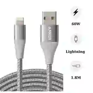 Cáp sạc Lightning bọc dù 1.8m Anker PowerLine+ II (A8453)