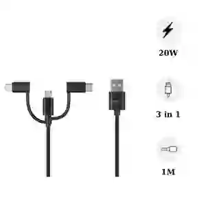 Cáp sạc đa năng 3in1 HAVIT 1m JS317