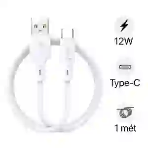 Cáp sạc nhanh BWOO Type-C 12W X286C dài 1M