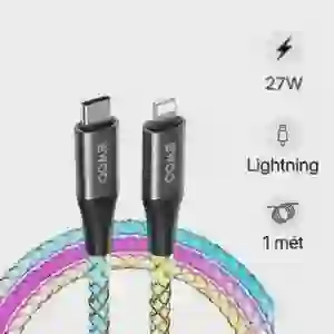 Cáp sạc nhanh BWOO Type-C to Type-C 65W đèn led X278 dài 1M