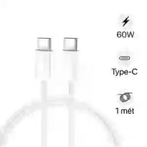 Cáp sạc nhanh BWOO Type-C to Type-C 60W X284 dài 1M