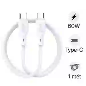 Cáp sạc nhanh BWOO Type-C to Type-C 60W X286C-C dài 1M
