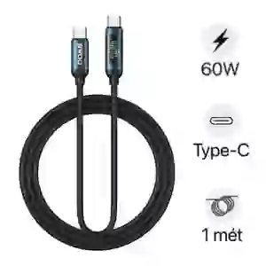 Cáp sạc nhanh BWOO Type-C to Type-C 60W X304 dài 1M
