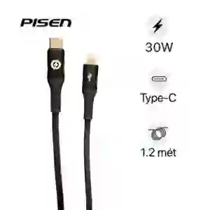 Cáp sạc nhanh tự ngắt Pisen Pro FOX INTELLIGENT C L 30W 1.2M