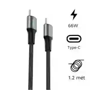 Cáp Trusmi Usb-C to Usb-C 66w dài 1.2m