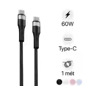Cáp Trusmi Usb-C to Usb-C Silicone PD 60w dài 1m