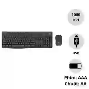 Combo bàn phím + chuột không dây Logitech MK295 Silent