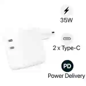 Củ sạc Apple 35W 2 cổng Type-C MNWP3ZA/A Chính Hãng