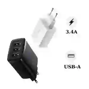 Củ sạc nhanh Baseus compact 3 cổng USB-A