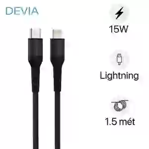 Cáp Devia Sạc Nhanh USB-C To Lightning Bọc Dù Dài 1.5m