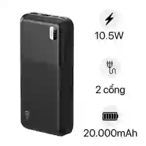 Pin dự phòng 9fit 20.000mAh/3.7V Li-polymer - 9PL20K1