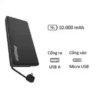 Pin sạc dự phòng  Aukey Slim 10.000mAh PB-N51