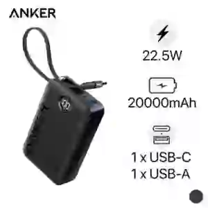 Pin dự phòng Anker 335 20.000mAh USB-C 3 cổng kèm móc treo và giá đỡ A1647