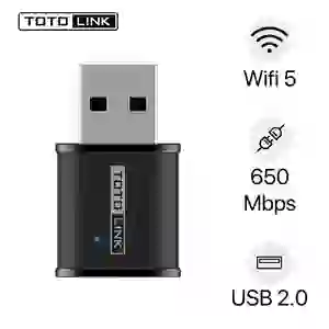 USB WiFi Mini TOTOLINK băng tần kép (AC650)