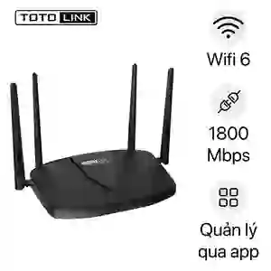 Router Wi-Fi TOTOLINK 6 Gigabit băng tần kép AX1800 X5000R