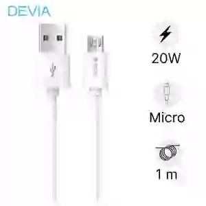 Cáp Devia Kintone Series Micro USB 1m Trắng