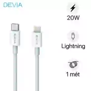 Cáp Devia Smart Series USB-C To Lightning ( 20W 3A ) PD Màu Trắng