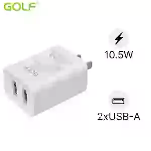 Củ Sạc Golf GF-U206 2 Cổng USB (EE-5V-1A/2.1A )