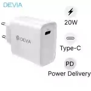 Củ Sạc Nhanh Devia 1 Cổng PD (EU, 20W) Trắng