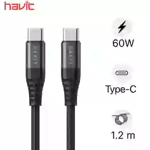 Cáp sạc Havit Type-C to Type-C 60W 1.2m CB6010