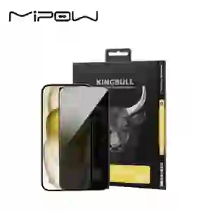 Dán cường lực iPhone 15 Mipow Premium Privacy chống nhìn trộm Full cao cấp