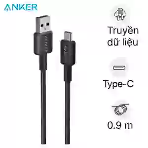 Cáp sạc Anker 322 USB-A to USB-C 0.9m Nylon A81H5H11