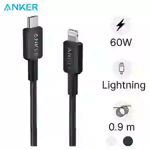 Cáp sạc Anker 322 USB-C to Lightning 0.9m Nylon A81B5H21