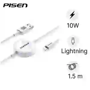 Cáp sạc Pisen iWatch 2in1 Lightning 1.5M