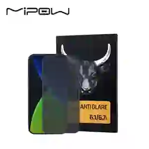 Dán cường lực iPhone 14 / 13/ 13 Pro chống va đập Mipow Anti-Glare Full nhám