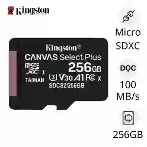 Thẻ nhớ Micro Kingston Class 10 256GB ( Không Adapter )