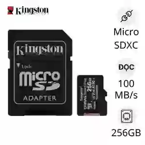 Thẻ nhớ Micro Kingston Class 10 256GB ( Kèm Adapter )