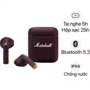 Tai nghe bluetooth Marshall Minor 3 - Đỏ rượu (DROP)