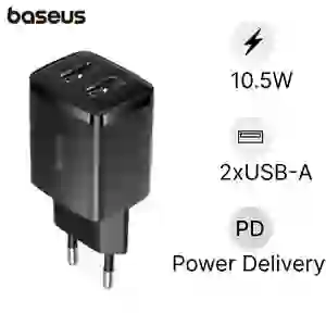 Củ sạc nhanh Baseus compact 2 cổng USB-A