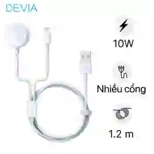 Cáp sạc Devia Smart Series 2 in 1 Lightning + Apple Watch