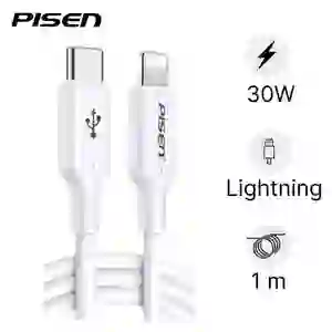Cáp sạc Pisen Quick - Mr White USB-C to lightning 1m