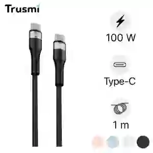 Cáp Trusmi Usb-C to Usb-C Silicone PD 100w dài 1m