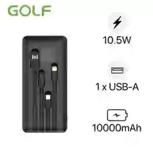 Pin sạc dự phòng Golf 10.000mAh cổng Usb-C kèm cáp L106