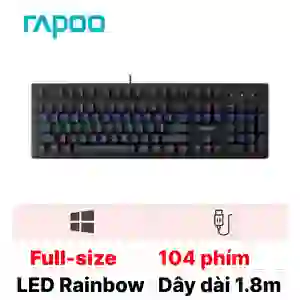 Bàn phím cơ Rapoo V510C Led Rainbow Red Switch