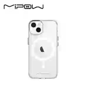 Ốp lưng iPhone 13 Mipow Tempered Glass With Magsafe Transparent