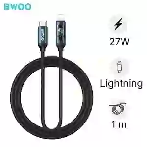 Cáp sạc nhanh BWOO Type-C to Lightning 27W X305 dài 1M